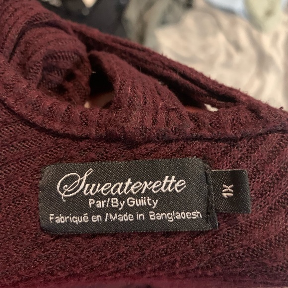 Burgundy oversize sweater - Picture 1 of 3